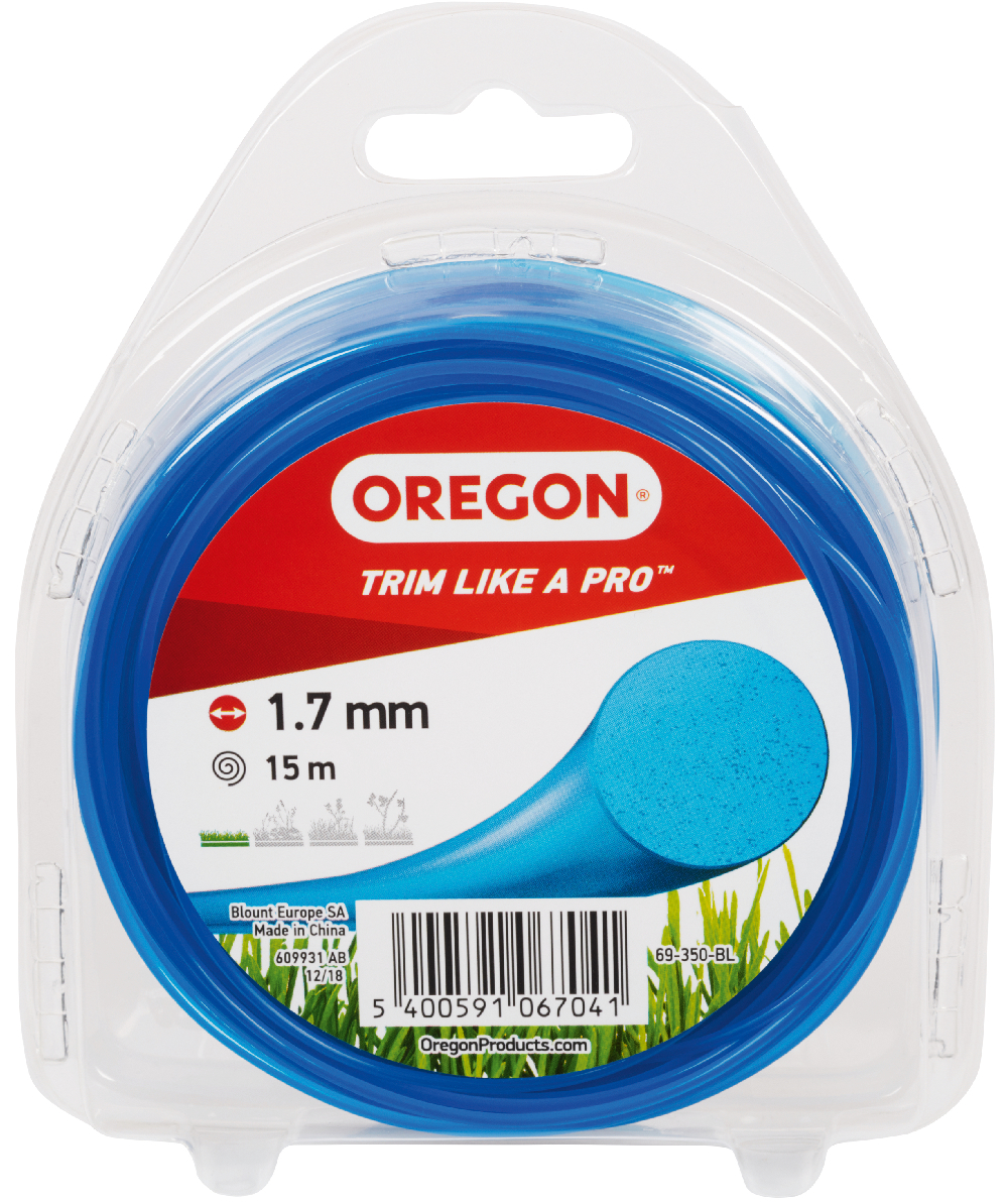 Oregon Coloured Line maaidraad draaddikte 1,7 mm, Lengte 15 m, Blauw, draaddikte 17 mm, 69-350-BL